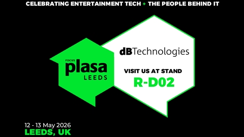 dBTechnologies takes part in PLASA Focus Leeds 2026 with the VIO L1608 system